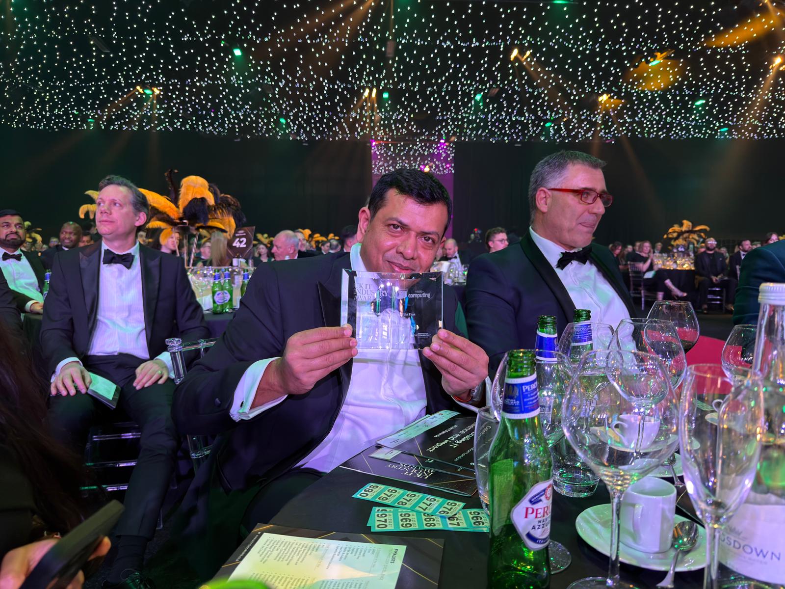 UK IT Industry Awards Tej Photo